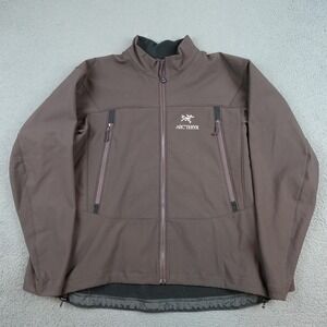 Arcteryx Gamma SV Jacket Mens XL Brown Full Zip Fleece Lined Softshell Hiking